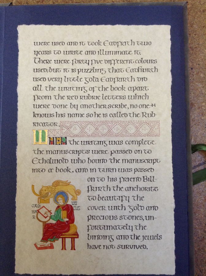 Jim Winstanley's work around the Lindisfarne Gospels photo 3